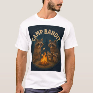 Niedliches Camping Racoons. T-Shirt