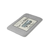 Niedliches Camping RV "This is How We Roll" Person Badematte (Schrägansicht)