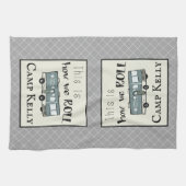 Niedliches Camping RV "This is How We Roll" Person Geschirrtuch (Horizontal)