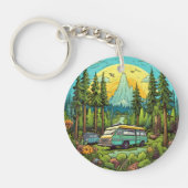 Niedliches Camping Schlüsselanhänger (Vorderseite)