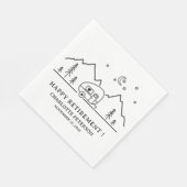 Niedliches Camping Thema Altersversorgung Party Na Serviette (Ecke)