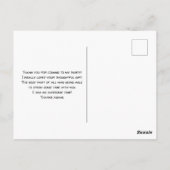 Niedliches Camping Themenmuster Vielen Dank Postkarte (Rückseite)