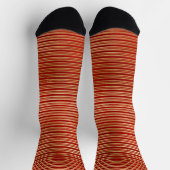 Niedliches Canarienmuster aus Weihnachtsgold Socken (Oben)