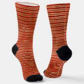 Niedliches Canarienmuster aus Weihnachtsgold Socken (Gewinkelt)