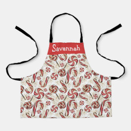 Niedliches Candies-Muster Schürze
