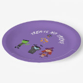 Niedliches Candy Corn Kids Halloween Kostüm Party Pappteller (Schrägansicht)