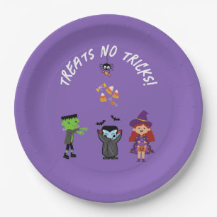 Niedliches Candy Corn Kids Halloween Kostüm Party Pappteller