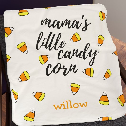 Niedliches Candy Corn Muster Custom Fleece Blankon