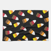 Niedliches Candy Corn Pattern Halloween Geschirrtuch (Horizontal)