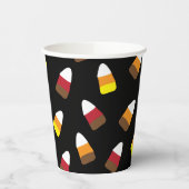 Niedliches Candy Corn Pattern Halloween Pappbecher (Links)
