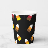 Niedliches Candy Corn Pattern Halloween Pappbecher (Rechts)