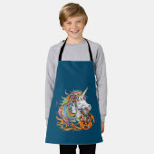 Niedliches Candy Corn Unicorn Halloween Schürze (Getragen)