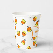 Niedliches Candy Cornmuster Halloween-Party Papier Pappbecher (Rechts)