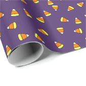 Niedliches Candy Cornmuster Lila Wrapping Paper Geschenkpapier (Rolleneckpunkt)