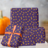 Niedliches Candy Cornmuster Lila Wrapping Paper Geschenkpapier