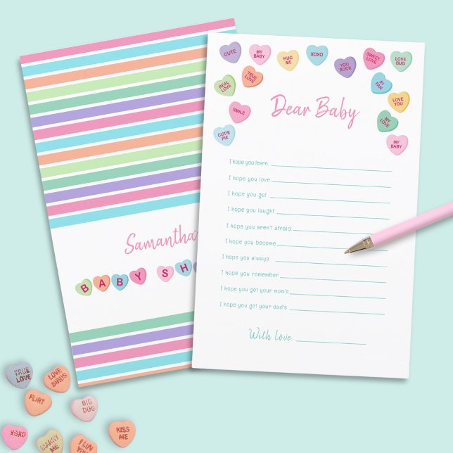 NIEDLICHES CANDY HEART BABY SHOWER GAME (Von Creator hochgeladen)