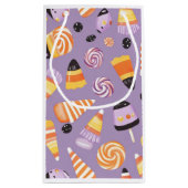 Niedliches Candycorn Muster Kleine Geschenktüte (Rückseite)