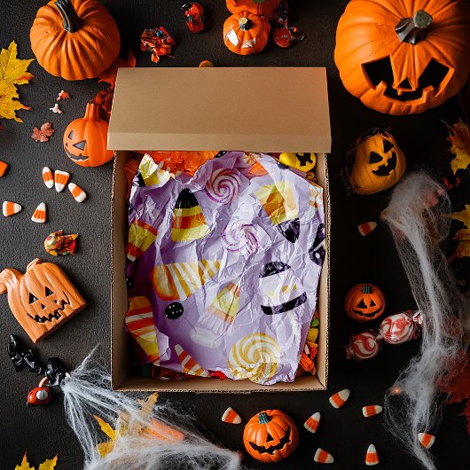 Niedliches Candycorn Muster Seidenpapier