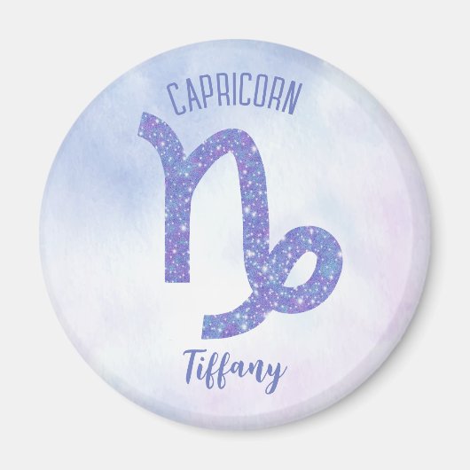 Niedliches Capricorn Astrologie Signieren Personal Magnet (Vorne)