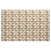 Niedliches Capybara-Gewebe Stoff (Fat Quarter (45,7 x 55,9 cm))