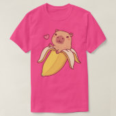 Niedliches Capybara in Banana Funny T-Shirt (Design vorne)