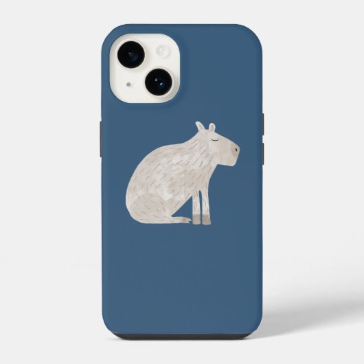 Niedliches Capybara iPhone Hülle (Rückseite)