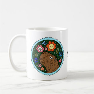 Niedliches Capybara Kunst, Personalisiert mit dem Kaffeetasse