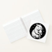 Niedliches Capybara mit Eiscreme Code Kawaii Noteb Notizblock (Innenseite)