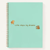 Niedliches Capybara & Owl Notebook - Zurück in die Notizblock (Vorderseite)