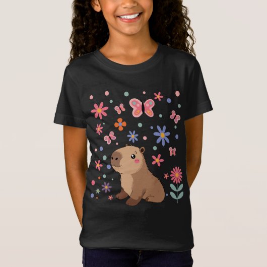 Niedliches Capybara-Shirt T-Shirt (Vorderseite)