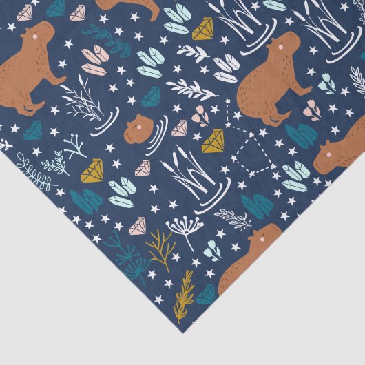 Niedliches Capybara-Tissue-Papier Seidenpapier (Ausschnitt)