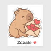 Niedliches Capybara Vinyl Stickers Aufkleber (Blatt)