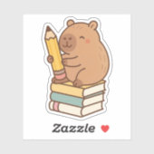 Niedliches Capybara Vinyl Stickers Aufkleber (Blatt)