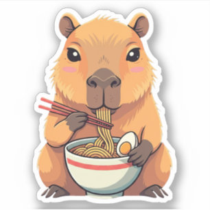 Niedliches Capybara Vinyl Stickers Aufkleber