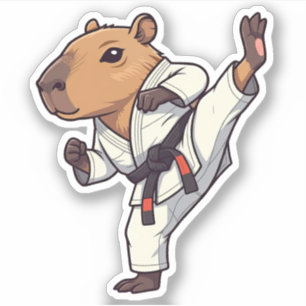 Niedliches Capybara Vinyl Stickers Aufkleber