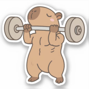 Niedliches Capybara Vinyl Stickers Aufkleber