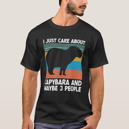 Niedliches Capybara Wassertierische Nagetiere Kapi T-Shirt (Vorderseite)