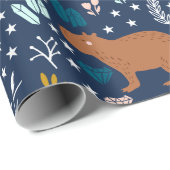 Niedliches Capybara Wrapping Paper Geschenkpapier (Rolleneckpunkt)