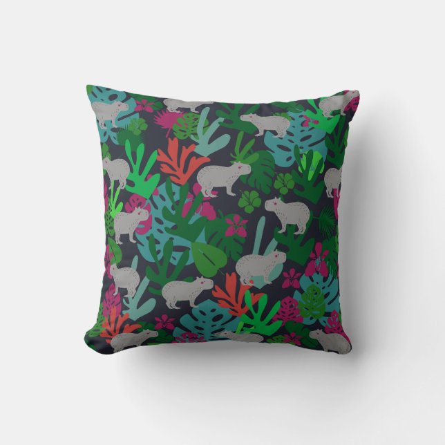 Niedliches Capybara-Wurfkissen Kissen (Vorderseite)