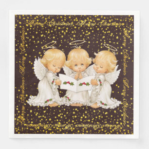 Niedliches Caroling Serviette