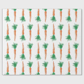 Niedliches Carrot Osterdesign Geschenkpapier (Flach)