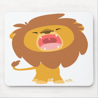 Niedliches Cartoon-Brüllenlöwe mousepad