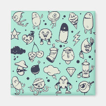 Niedliches Cartoon Character Magnet