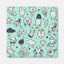 Niedliches Cartoon Character Magnet