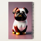 Niedliches Cartoon Dog-Notebook Notizblock (Rückseite)