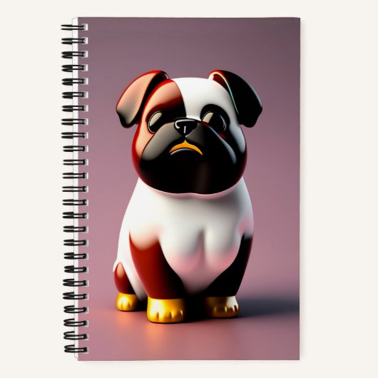 Niedliches Cartoon Dog-Notebook Notizblock (Vorderseite)