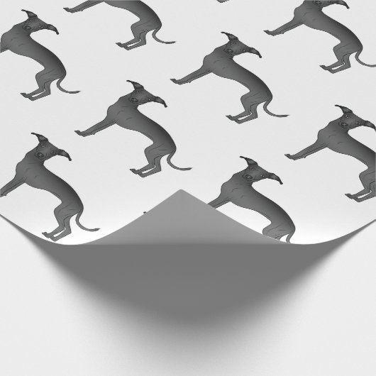 Niedliches Cartoon Dog Pattern Geschenkpapier (Ecke)