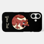 Niedliches Cartoon Eichhörnchen mit einem Erdnuss Case-Mate iPhone Hülle (Rückseite (Horizontal))