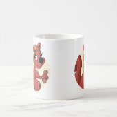 Niedliches Cartoon-Eichhörnchen mit Erdnuss Kaffeetasse (Mittel)