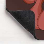 Niedliches Cartoon-Eichhörnchen mit Erdnuss Mousepad (Ecke)